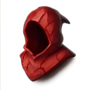 Red D-hide Cowl