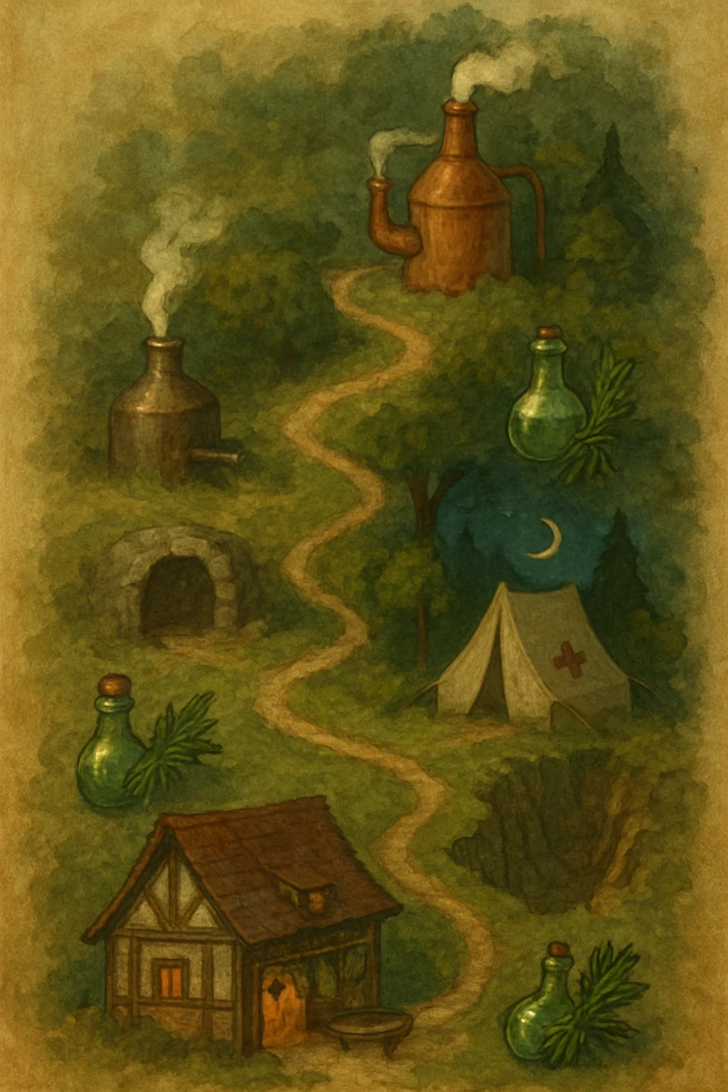 The Grand Distillation map